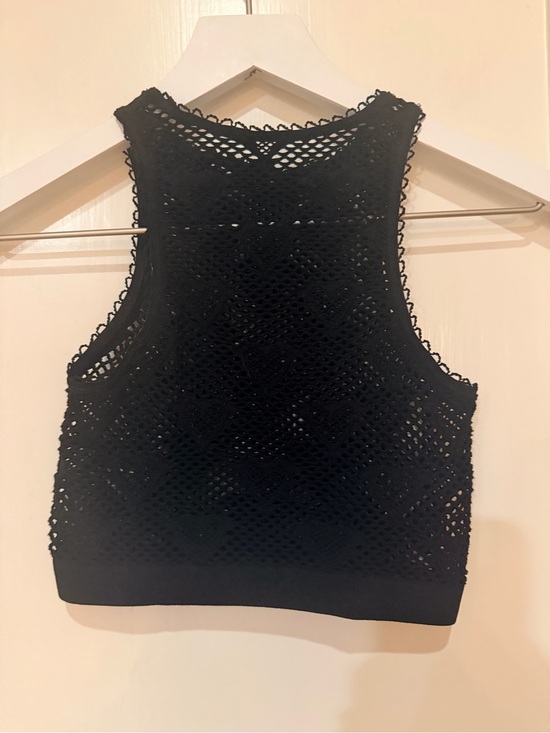 Urban Outfitters Tops - Out From Under Black Mesh Stretch Tank Top with Heart Detail - Women XS/S